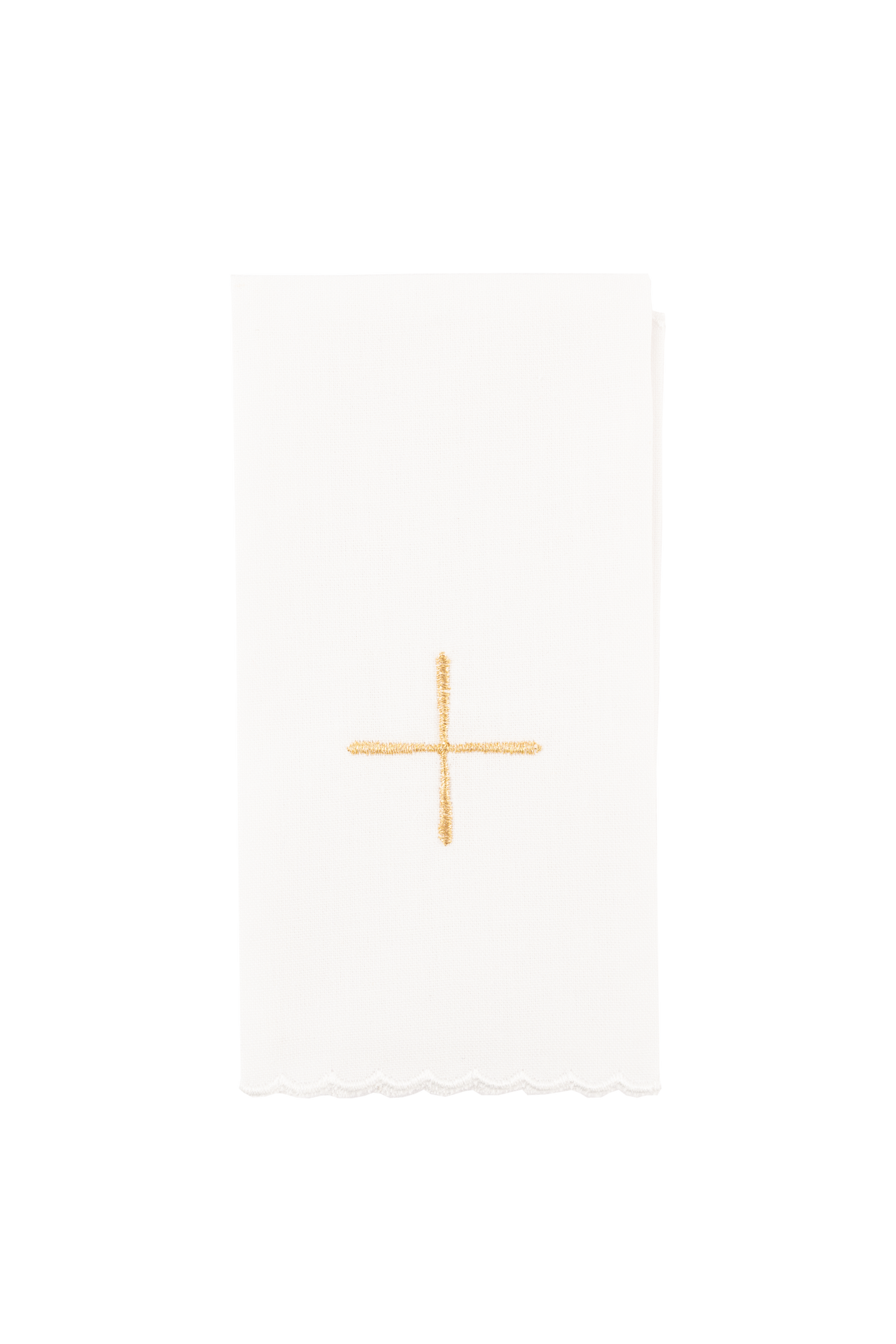 Servicio de altar bordado en terciopelo color ecru
