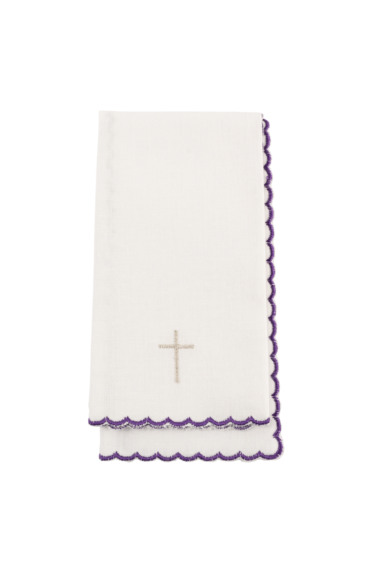 Servicio de altar bordado con el Vía Crucis