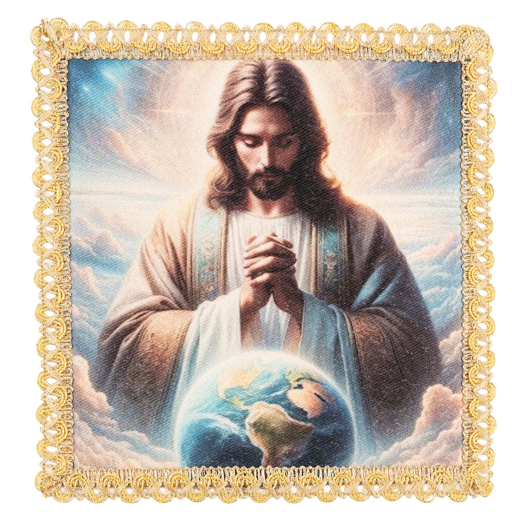 Palia con la imagen de Cristo Rey del Universo