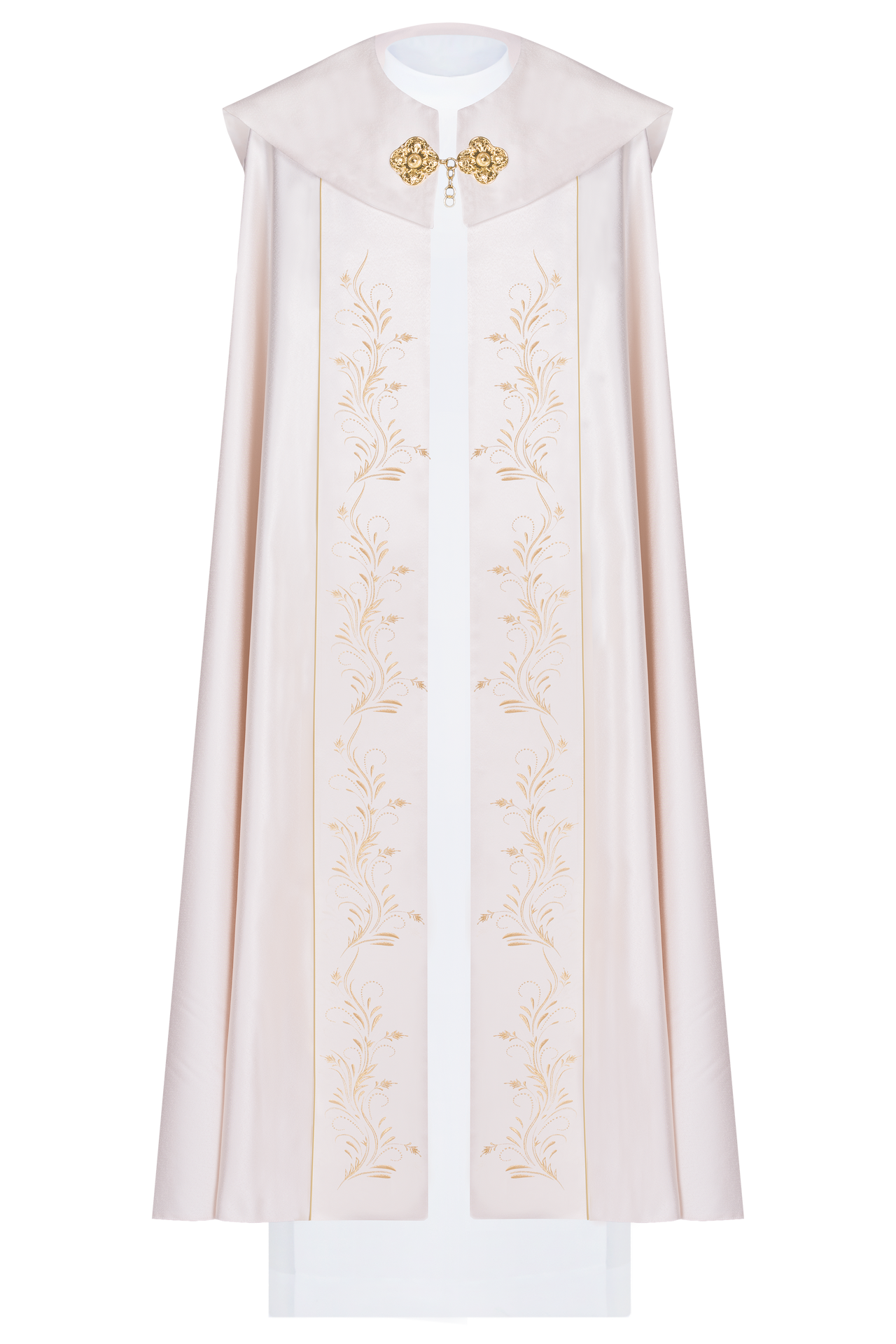 Kapa eucharystyczna z motywem IHS ecru
