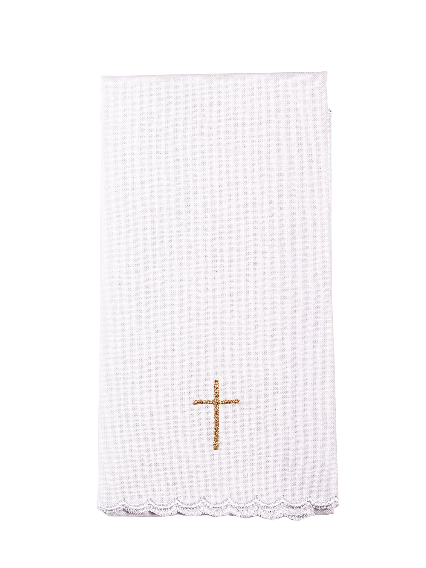 Servicio de altar con bordado en oro y rojo