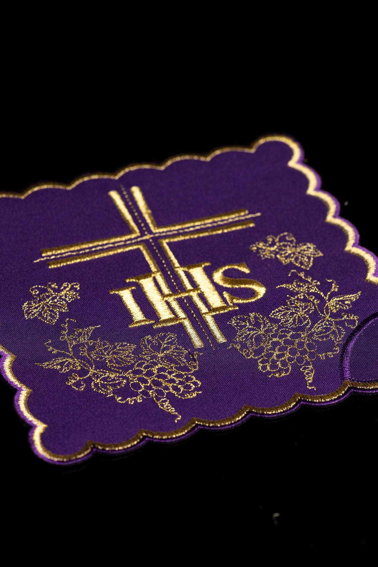 Zestaw palek z symbolem IHS w czterech kolorach liturgicznych