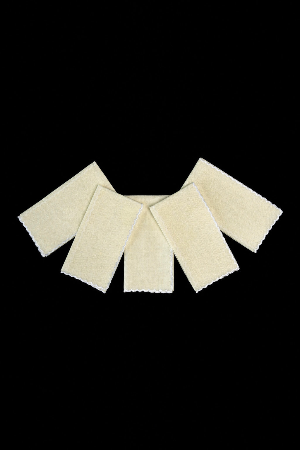 Juego de 5 manutergios litúrgicos de lino natural