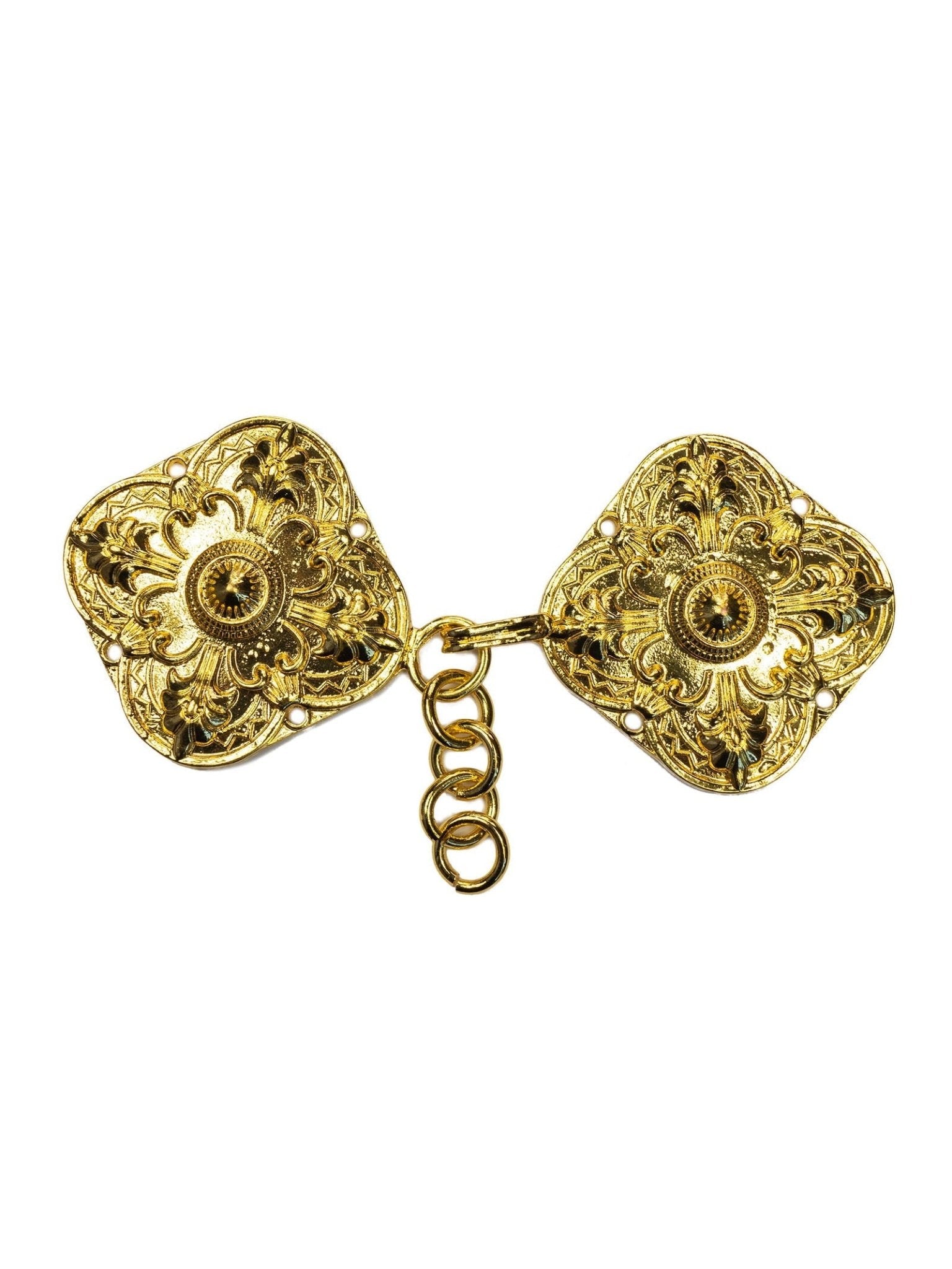 Broche dorado clásica para capa y velo