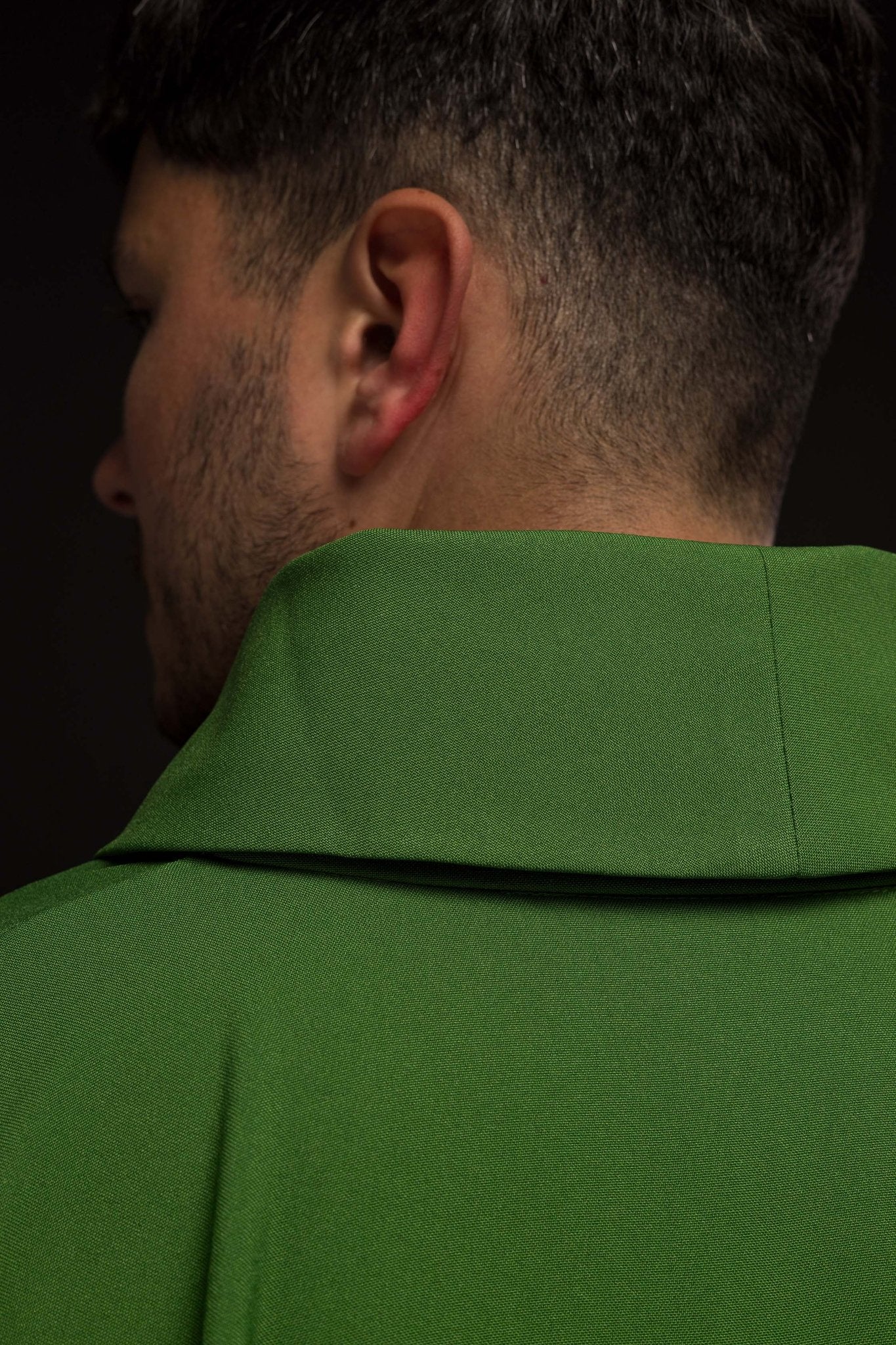 Casulla verde con bordado Cruz y Espigas