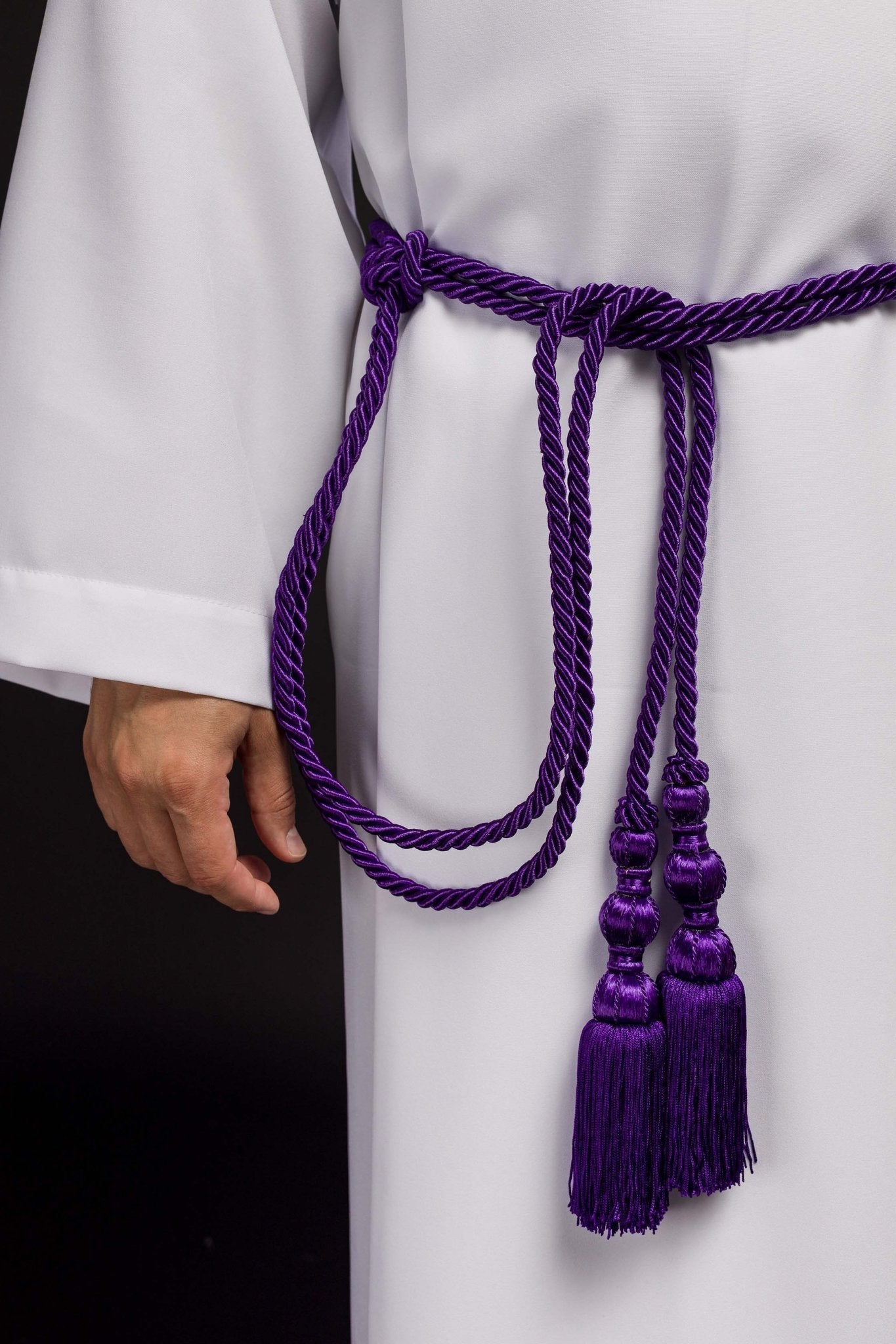 Cíngulo litúrgico morado