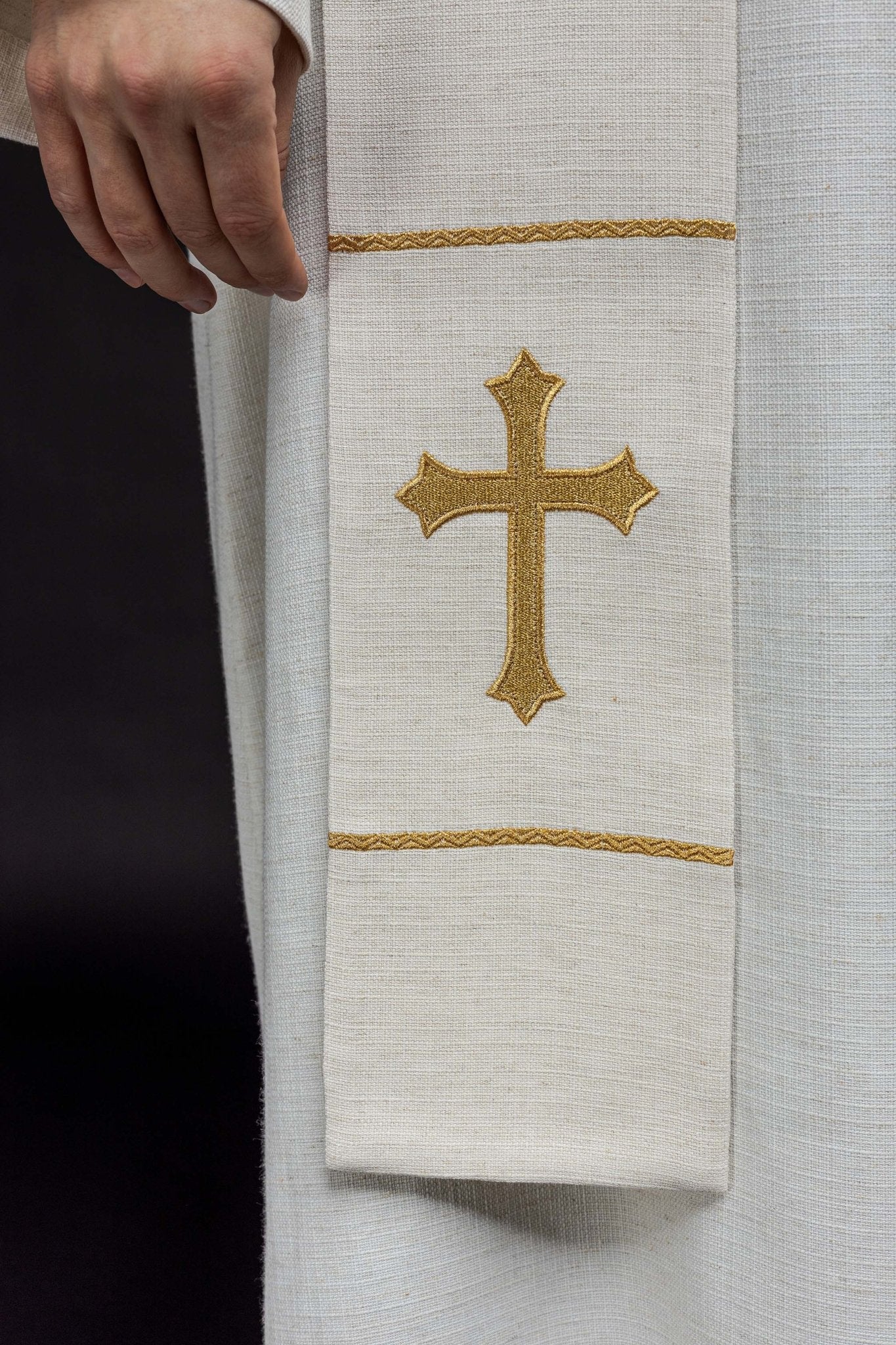 Estola bordada con la imagen de Jesús Misericordioso