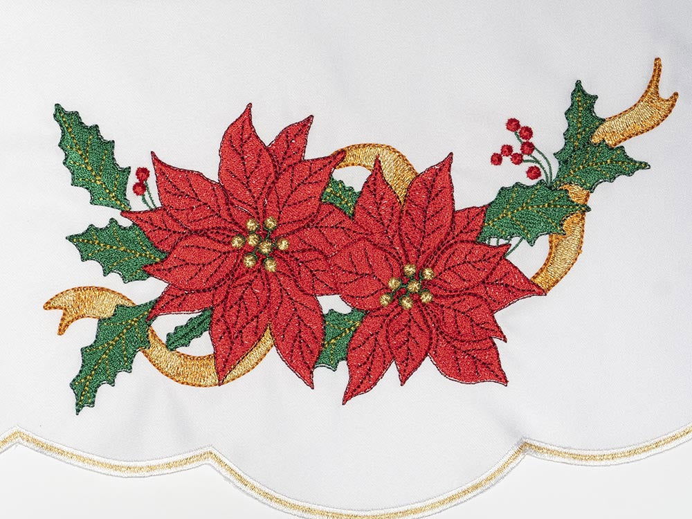 Mantel de altar con bordado de Estrella de Belén para Navidad