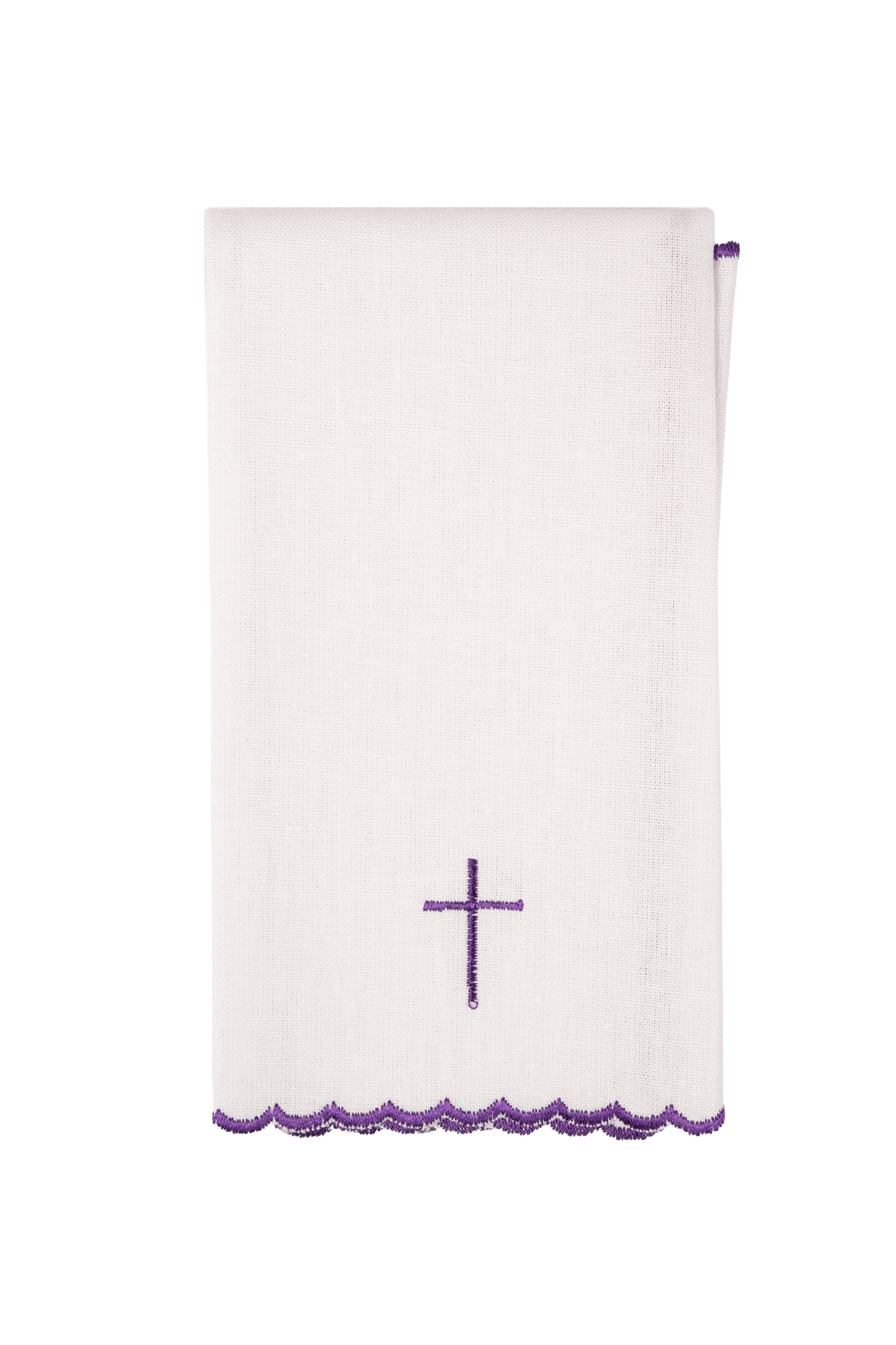 Servicio de altar bordado con el Vía Crucis