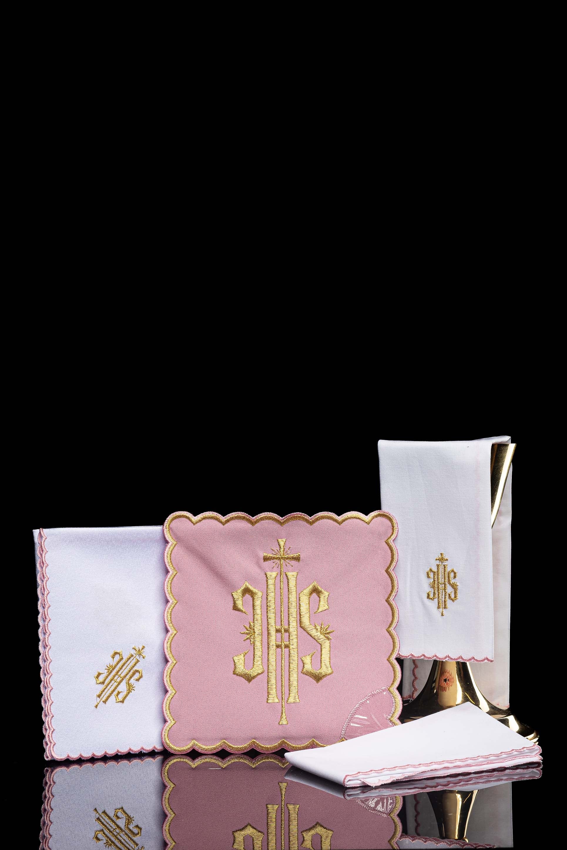 Servicio de altar Bordado IHS rosa