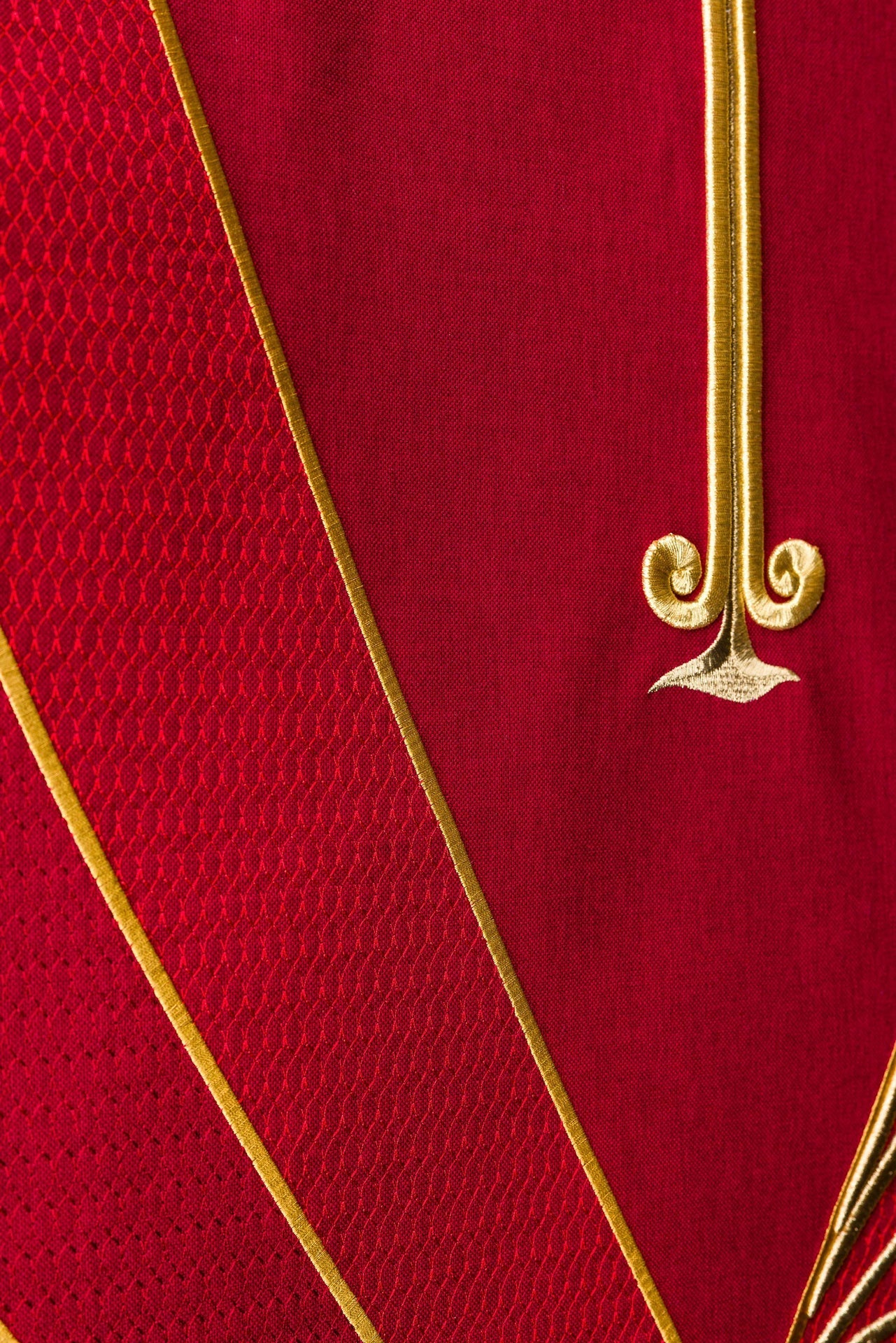 Mantel para ambón con bordado PAX en color rojo