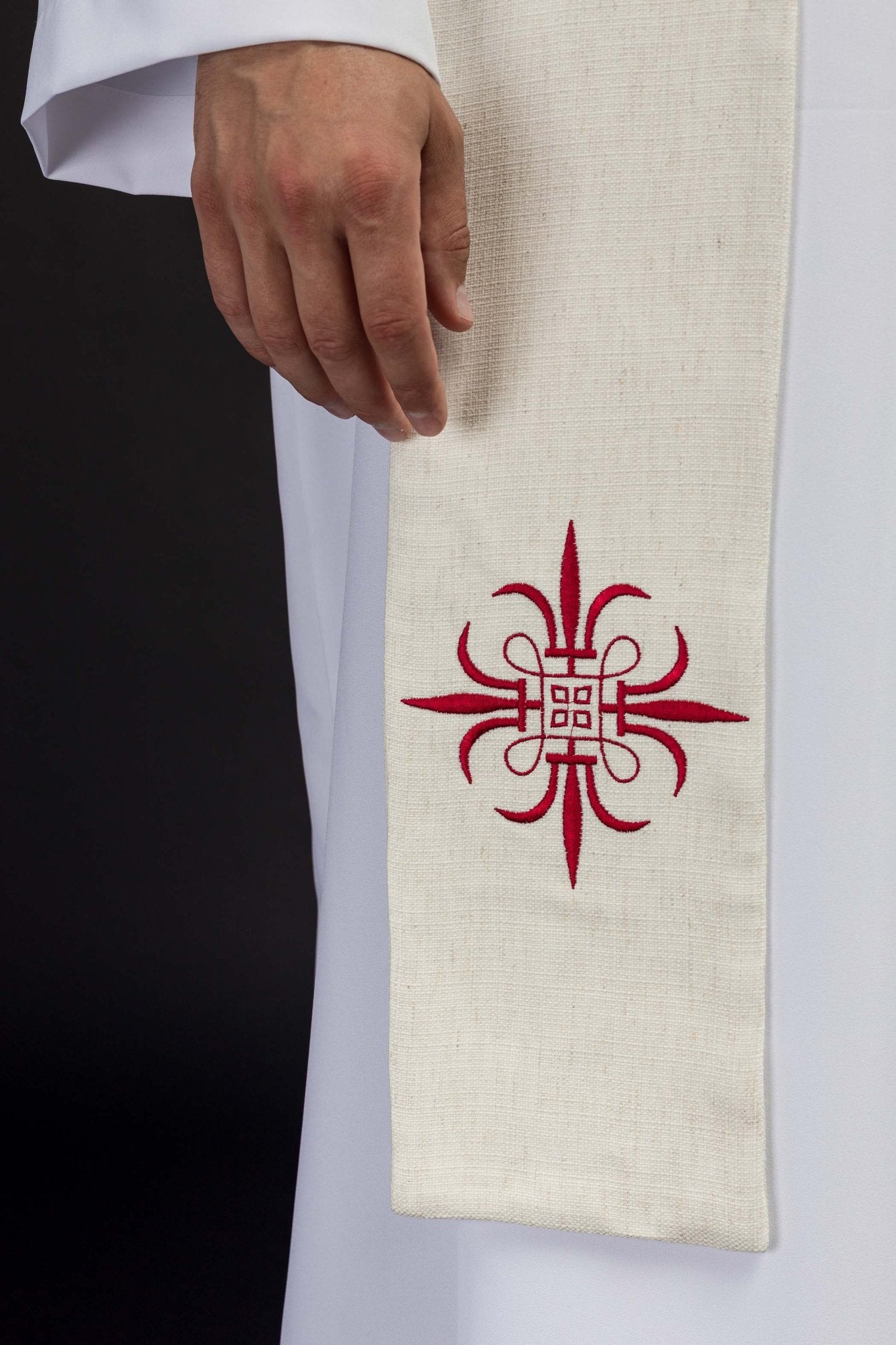 Estola de Pascua con Cordero de Dios bordado